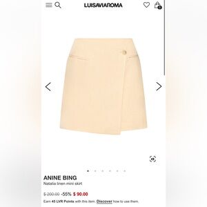 Linen Mini Skirt